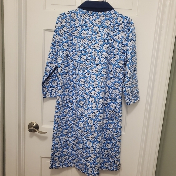 NWT Lilly Pulitzer Ainslee Lunar Blue Palm Beach Petals Dress Size Lge. Ret $188 - Picture 11 of 14